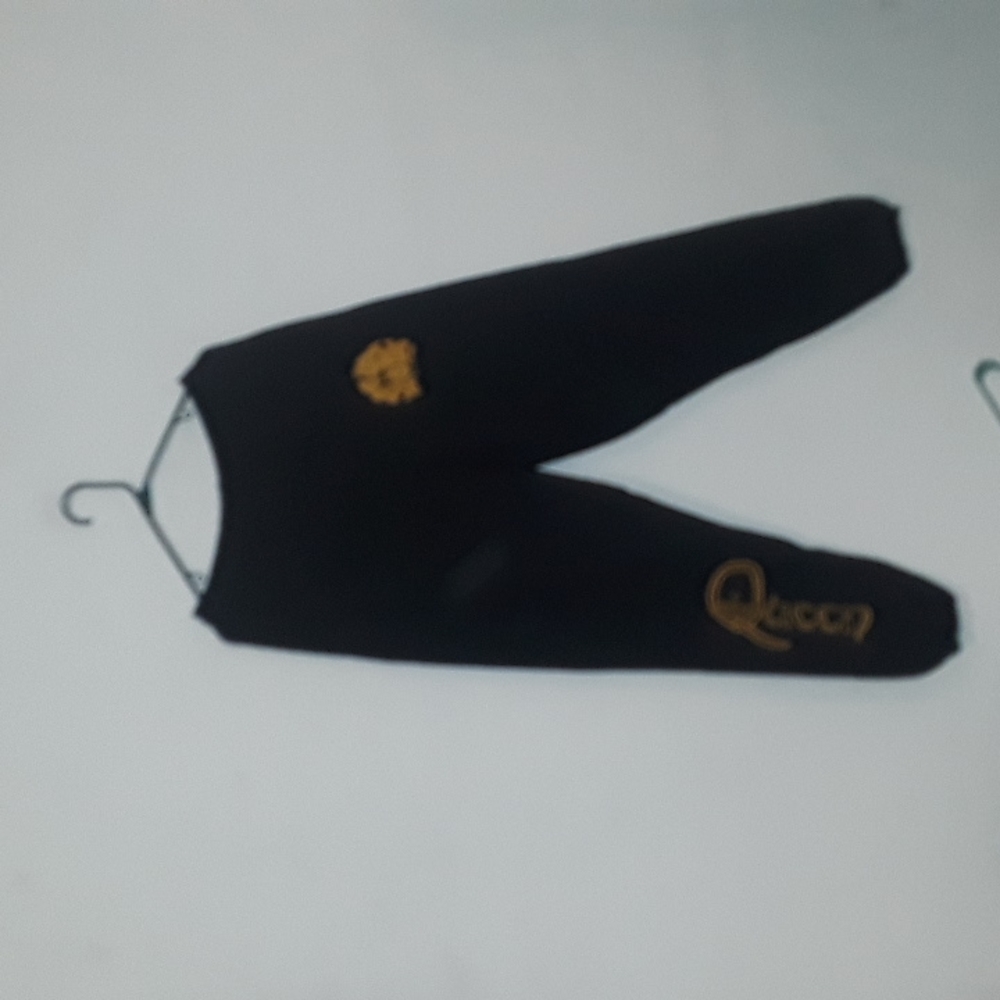 c QUEEN MUSIC OFFICIAL MERCHANDISE  SZ. L BLACK SWEAT PANTS W/ ELASTIC IZED WA…